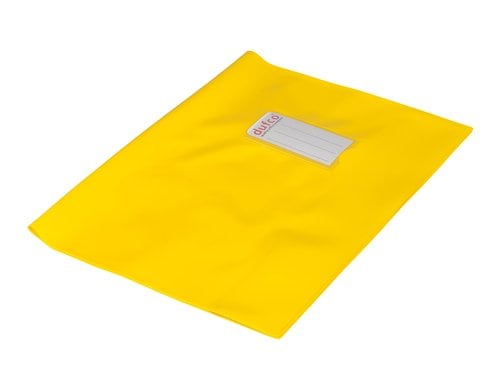 Dufco Hefthüllen Green Line gelb, 10 Stk. E5 Stabquart mit Beschriftung, 220my