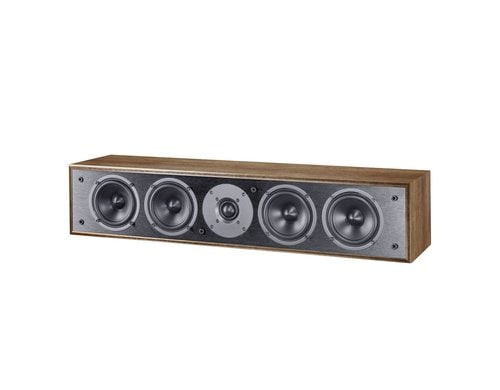 Magnat Centerlautsprecher MONITOR S14C Walnuss, 2.5-Wege, 4-fach Bass-Mittelton
