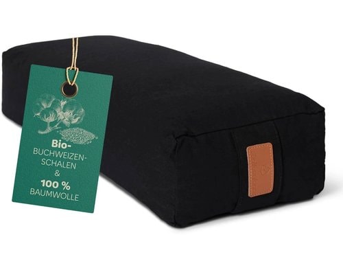 DoYourYoga Yogabolster Paravati Rechteck schwarz Buchweizen