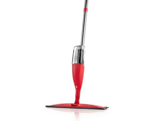 CLEANmaxx Spray-Mopp 300ml Tank rot 300ml Wassertank, mit Mikrofasertuch