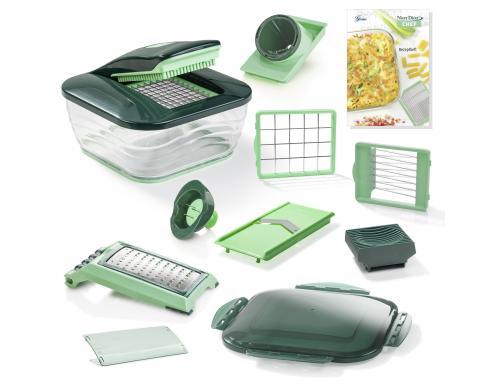 Genius Nicer Dicer Chef Set grün 15-teilig, grün