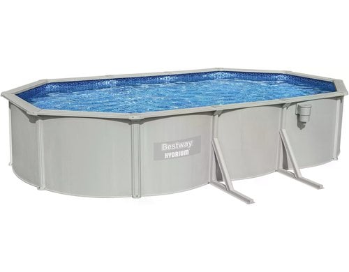 Hydrium 610 x 366 x 122 cm Ovaler  Stahlwand-Aufstellpool