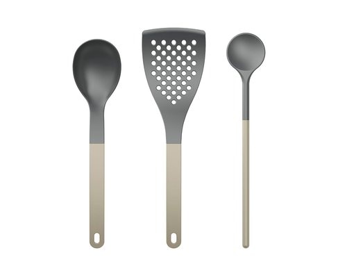 Rosti Küchenhelfer-Set Optima, 3er Set Humus, Nylon