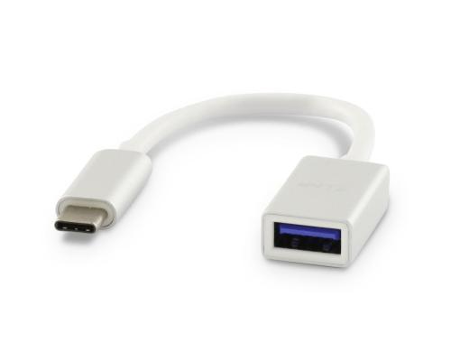 LMP USB3.0 C-A Verlängerungen, 15cm 5Gbps, C-Stecker -  A-Buchse, silber