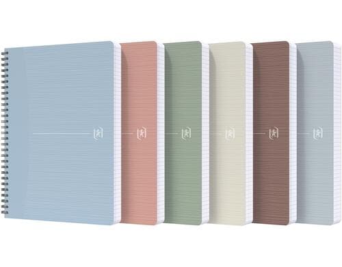 Oxford Spiralheft My Rec'Up assortiert 90g/qm, A5, 90 Seiten, liniert 7mm
