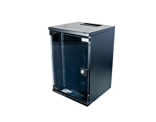 WIREWIN 10 Wandschrank, 9HE, schwarz 1-teilig, WCAB 10 312X300X9U BL