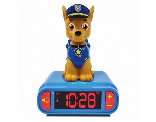 Paw Patrol Chase Wecker mit 3D Nachtlicht mit besonderen Klingeltönen