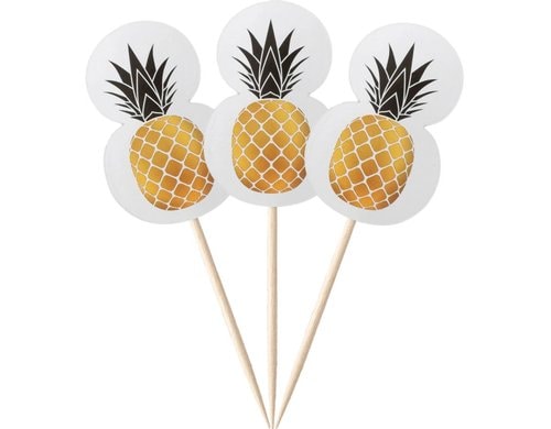 Demmler Deko Picker Ananas 8 Stk, 30x90mm
