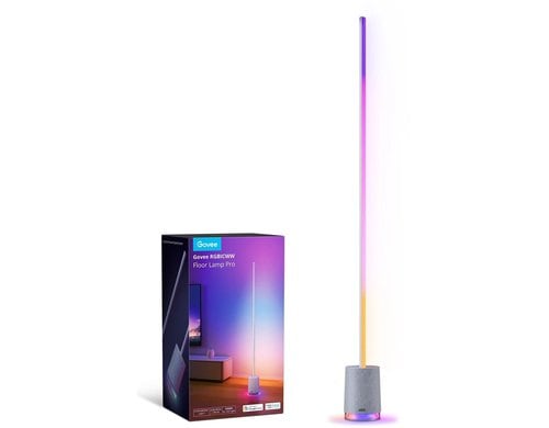 Govee Eck-Stehleuchte grau RGBICWW,Lautsprecher, 1500 lm, 24V