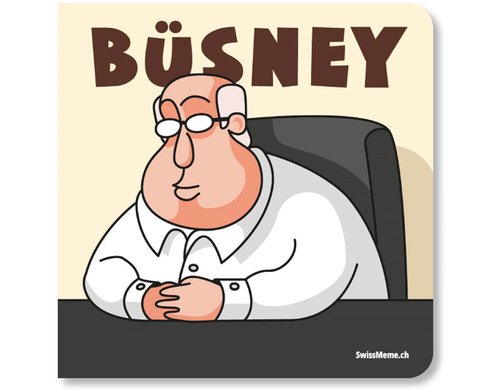 SwissMeme Kinderbuch Büsney, 14.5 x 14.5 x 0.8 cm