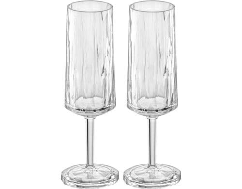 Koziol Superglas Sekt 180ml 2er Set CLUB No. 14, Kunststoff, Nutzvol. 100ml