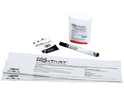 Evolis Cleaning Kit Zen, Pri 2T Cards 2 adhesive Card, 50 cleaning cloth, 1 Stift