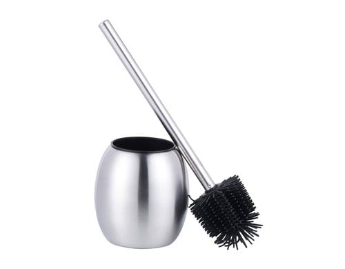COCON WC-Bürste mit TPR Kopf Edelstahl gebürstet