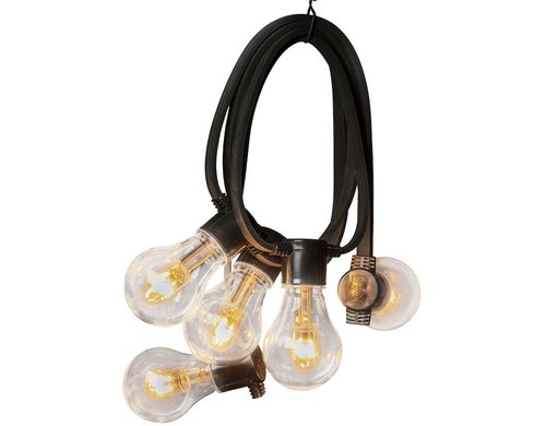 Konstsmide SOLAR-Lichterkette klar 10x LED bernsteinfarbe, inkl. Fernbedienung