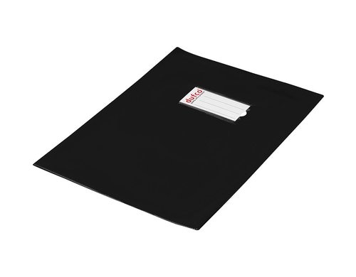 Dufco Hefthüllen Green Line schwarz, 10 Stk E5 Stabquart mit Beschriftung, 220my