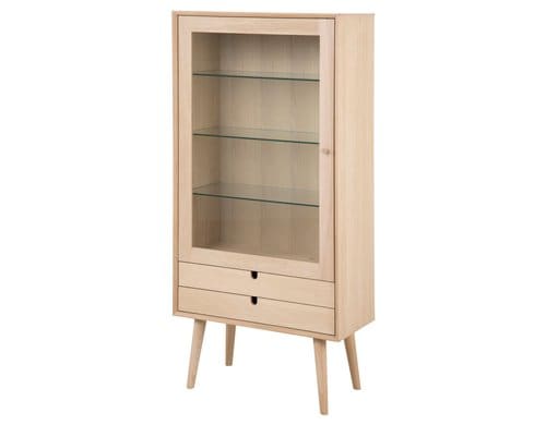 AC Design Vitrine Century Braun, 72x36x143.2 cm