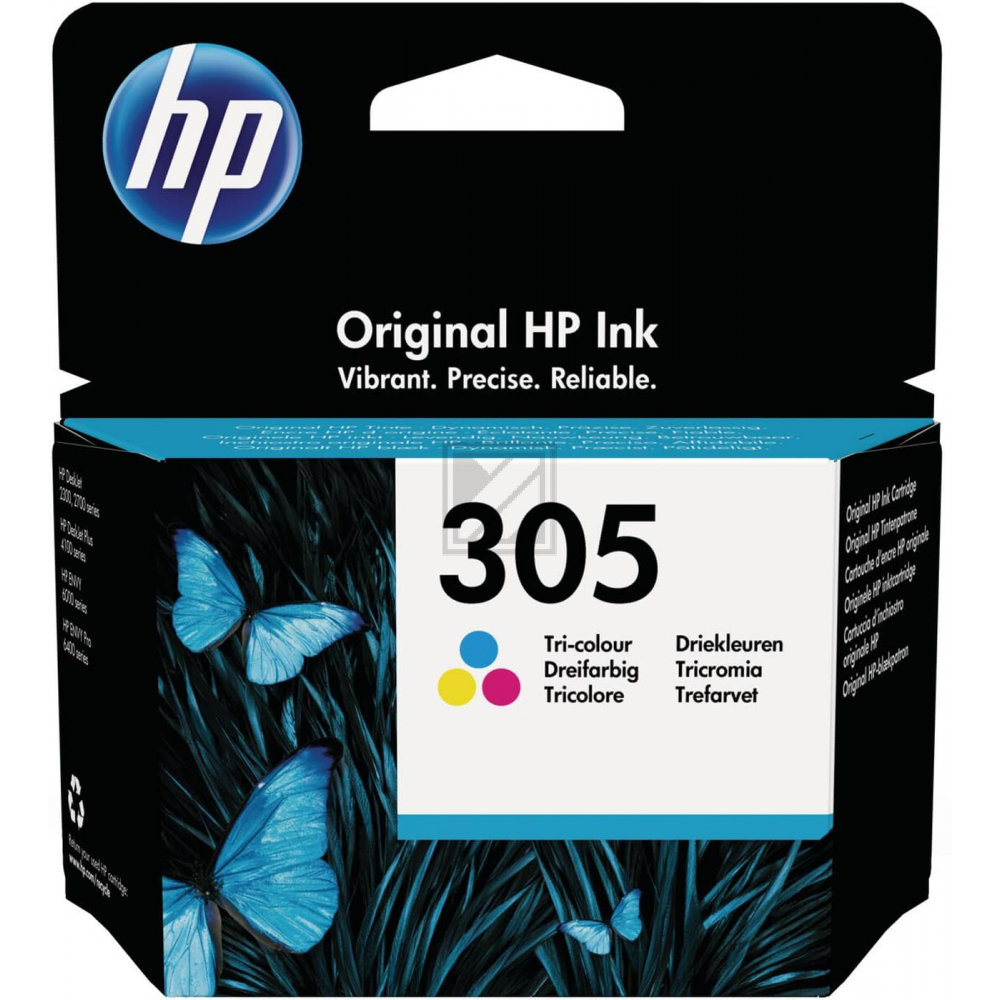 HP Tinte Nr. 305 - Dreifarbig CMY (3YM60AE) 4.5ml, Seitenkapazität ~ 100 Seiten