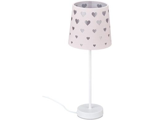 Relaxdays Nachttischlampe Herzen