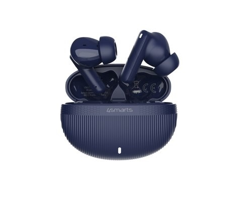 4smarts SkyBuds Pro ANC, Blau bis 20h Wiedergabe, BT 5.4,