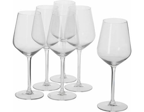 Alpina Weingläser Weisswein, 6 Stück 37 cl, Glas