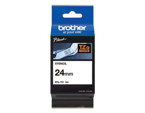 Brother P-Touch Schablonenb STe STe-151, schwarz, 24 mm