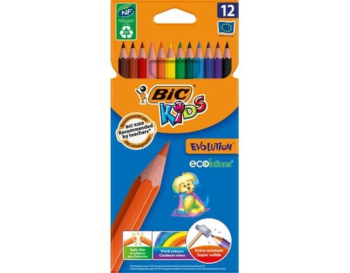 Bic Kids Farbstifte Evolution Ecolutions 12er Pack