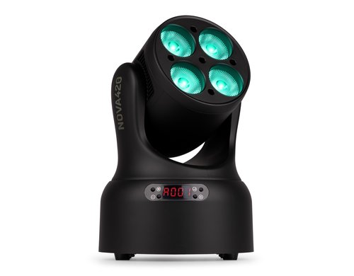 BeamZ NOVA420-BK Moving Head Wash, 4x 20W, RGBW, DMX, BK