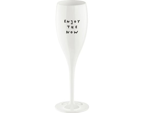 Koziol Sektglas Cheers Enjoy cotton white, 100 ml