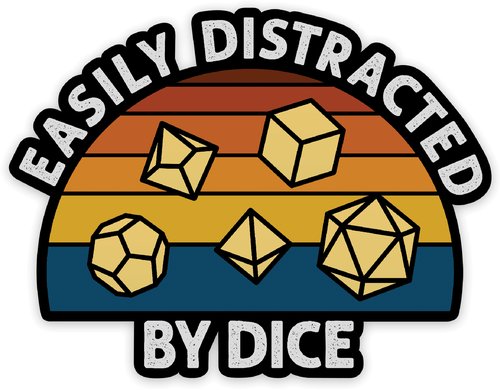Easily Distracted Sticker