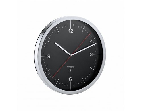 Blomus Funk Wanduhr CRONO L 30.5 cm, Schwarz
