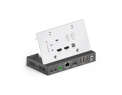 PureTools PT-HDBT-220WP HDBaseT Wall Transmit. HDMI/USB-C/KVM 4K