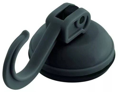 Haken mit Saugnapfen 2 kg. Anthrazit