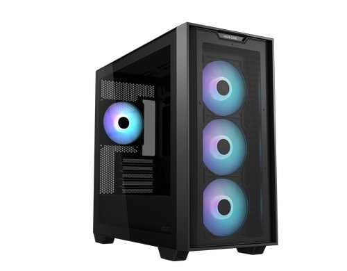 ASUS A21 PLUS TG ARGB BLACK (BTF) BTF, M-ITX, mATX, 2x2,5/3,5, 1x2.5