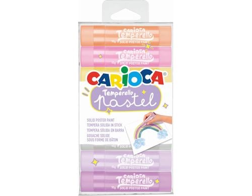 Carioca Posterfarbe Pastell Kindermalstifte 8er Pack zum Zeichnen für Schule und Hobby