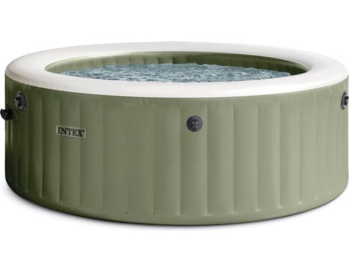 4-PERSON OLIVE GREEN ROUND BUBBLE SPA SET