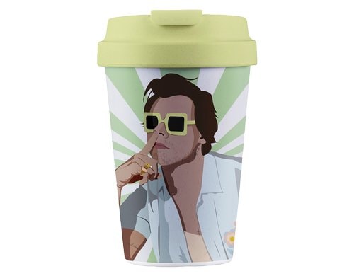 bioloco Kaffeebecher Easy Cup-Golden 350ml, wiederverschliessbarer Deckel