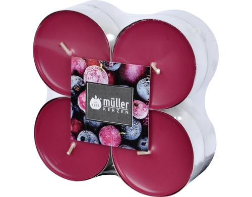 Müller Teelichter Maxi in Aluhülse bordeaux 2.2x5.7 cm