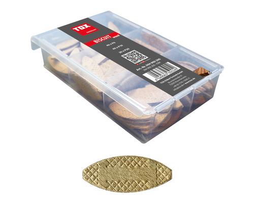 TOX Holz Flachdübel Miniset Biscuit Wood (100 Stk.)