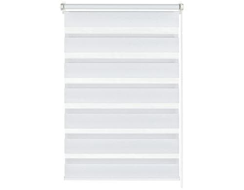 Gardinia EASYFIX Doppelrollo, Weiss 45 x 150 cm, 100% Polyester