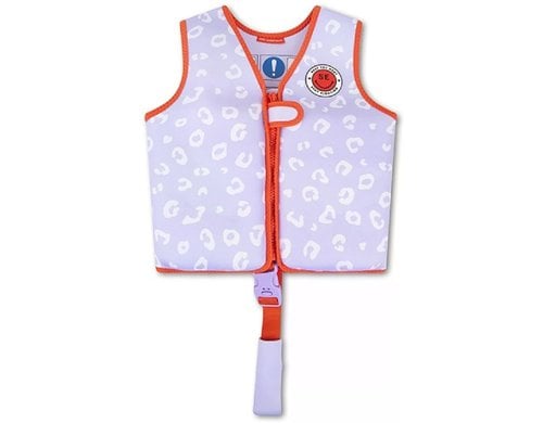 Swim Essentials Schwimmweste 4-6 Jahre Lila Leopard