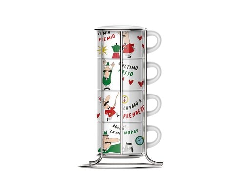 Bialetti Cappuccino Tassen Set Set 4 Stück, 265ml