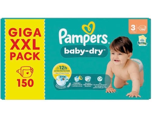 Pampers Baby Dry Windeln Gr.3 6-10kg / MonatsBo / 150 Stück