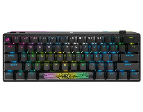 Corsair K70 Pro Mini WL, MX Speed Silver wireless oder USB, mechanisch, RGB