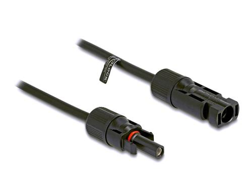 Delock DL4 Solarkabel 6mm Stecker zu Buchse, 5m, schwarz