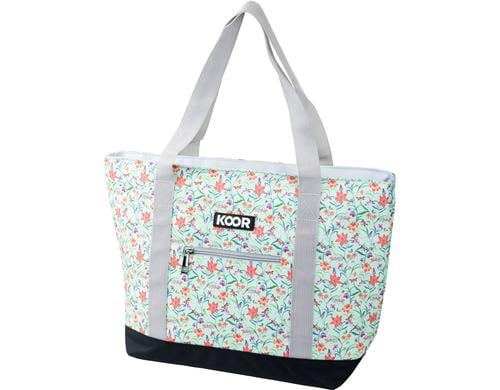 KOOR Kühltasche S10 Little Flowers Green Volumen 10Liter