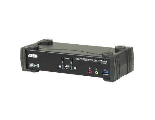 Aten CS1922M: DP KVM Switch, 2 Port bis 4096x2160, USB, Klinke, Multistream