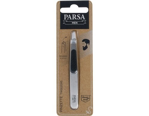 PARSA MEN Pinzette schräg, schwarz