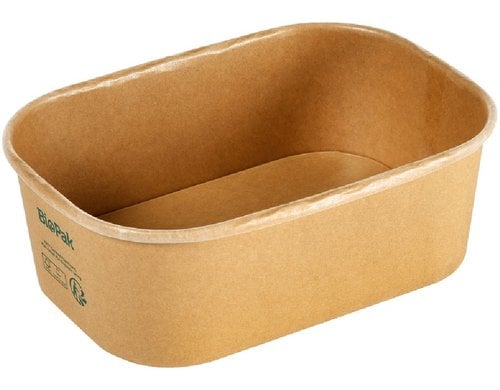 Biopak Brick Box Medium 750ml braun, ungeteilt, 50 Stk.