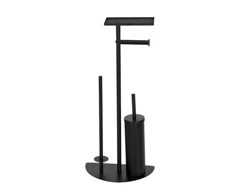 Wenko WC-Garnitur Cosenza Neo Stahl, 32.5 x 17.5 x 72 cm