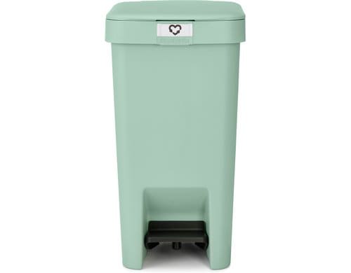 Brabantia Treteimer StepUp Recyclingeimer, 10 Liter, Jade Green